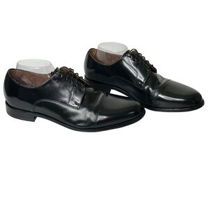 Florsheim Broxton Cap Toe Men's 10.5 D Black‎ Leather Dress Tie Shoes